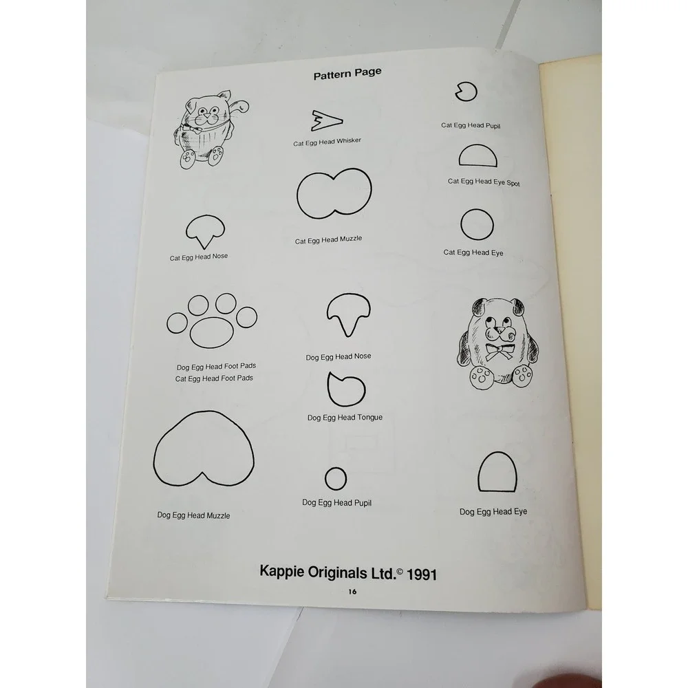 Vintage 1991 My Friends The Egg Heads Crochet Pattern Book 602 Sue Penrod Kappie